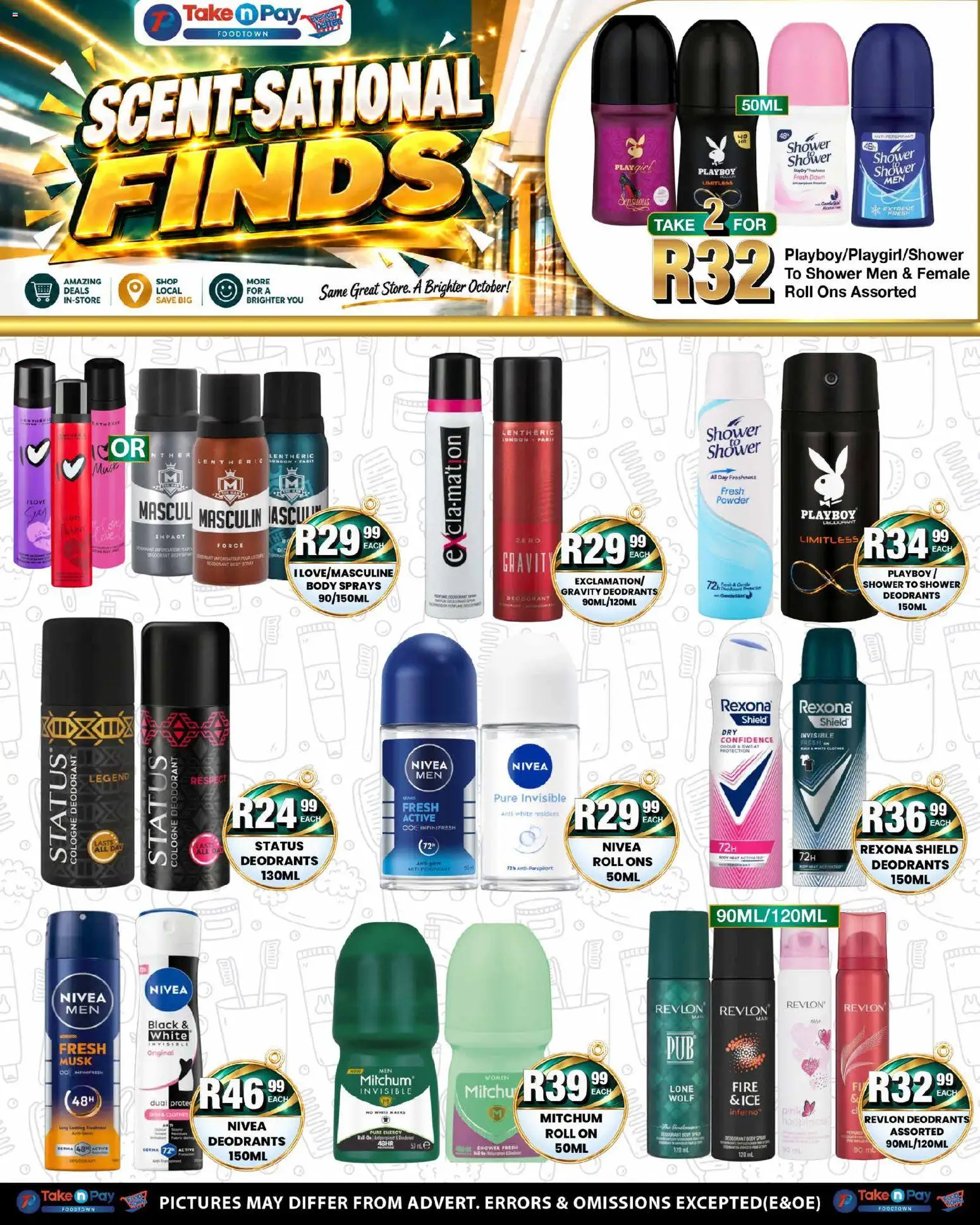 New Take n Pay catalogue – valid from 05/10/2026 | Page: 30 | Products: Shower, Powder, Rice, Deodorant