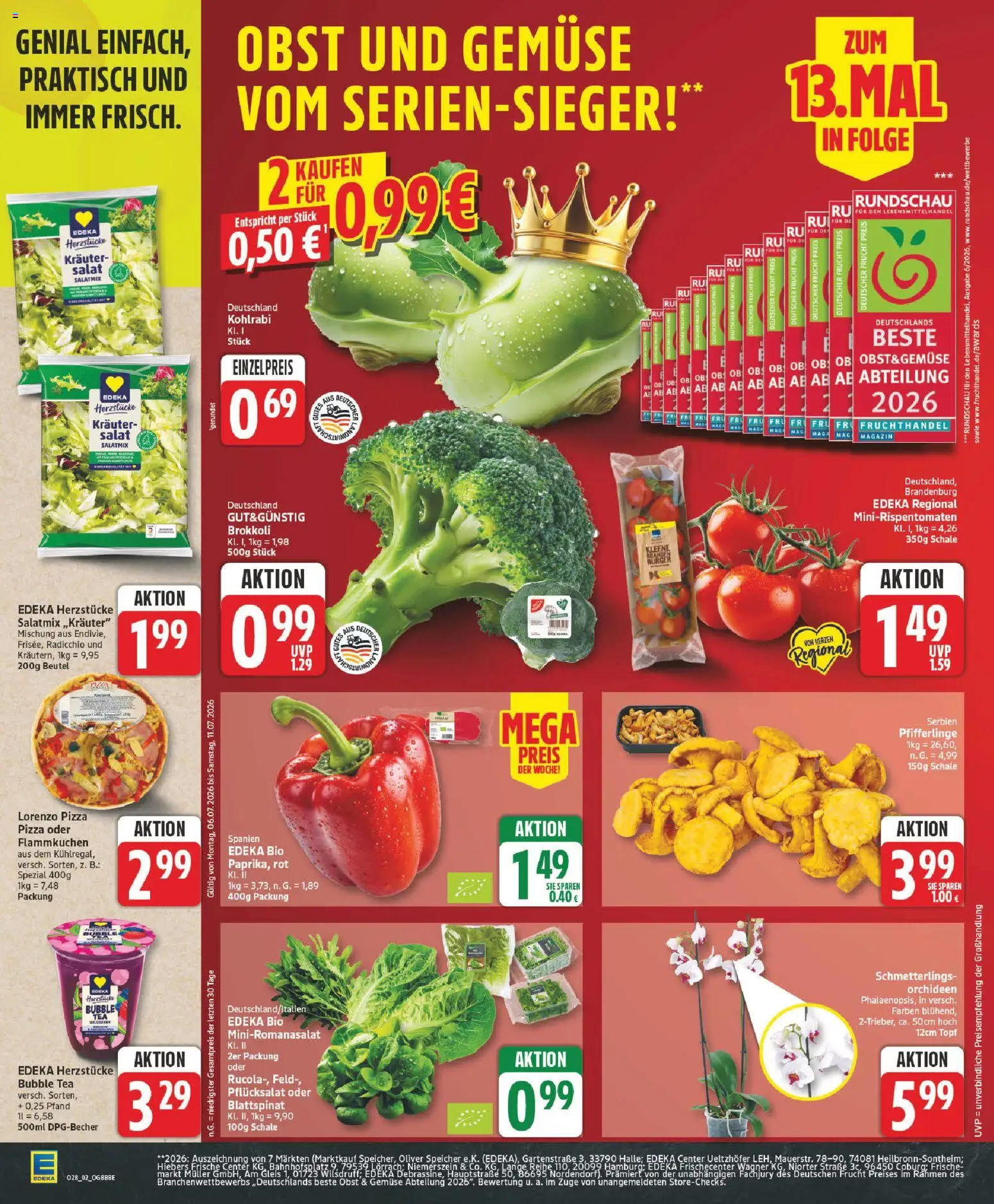 Edeka Prospekt | 06.07.2026 | Wie erhält man einen begrenzten Rabatt? | Deutschland