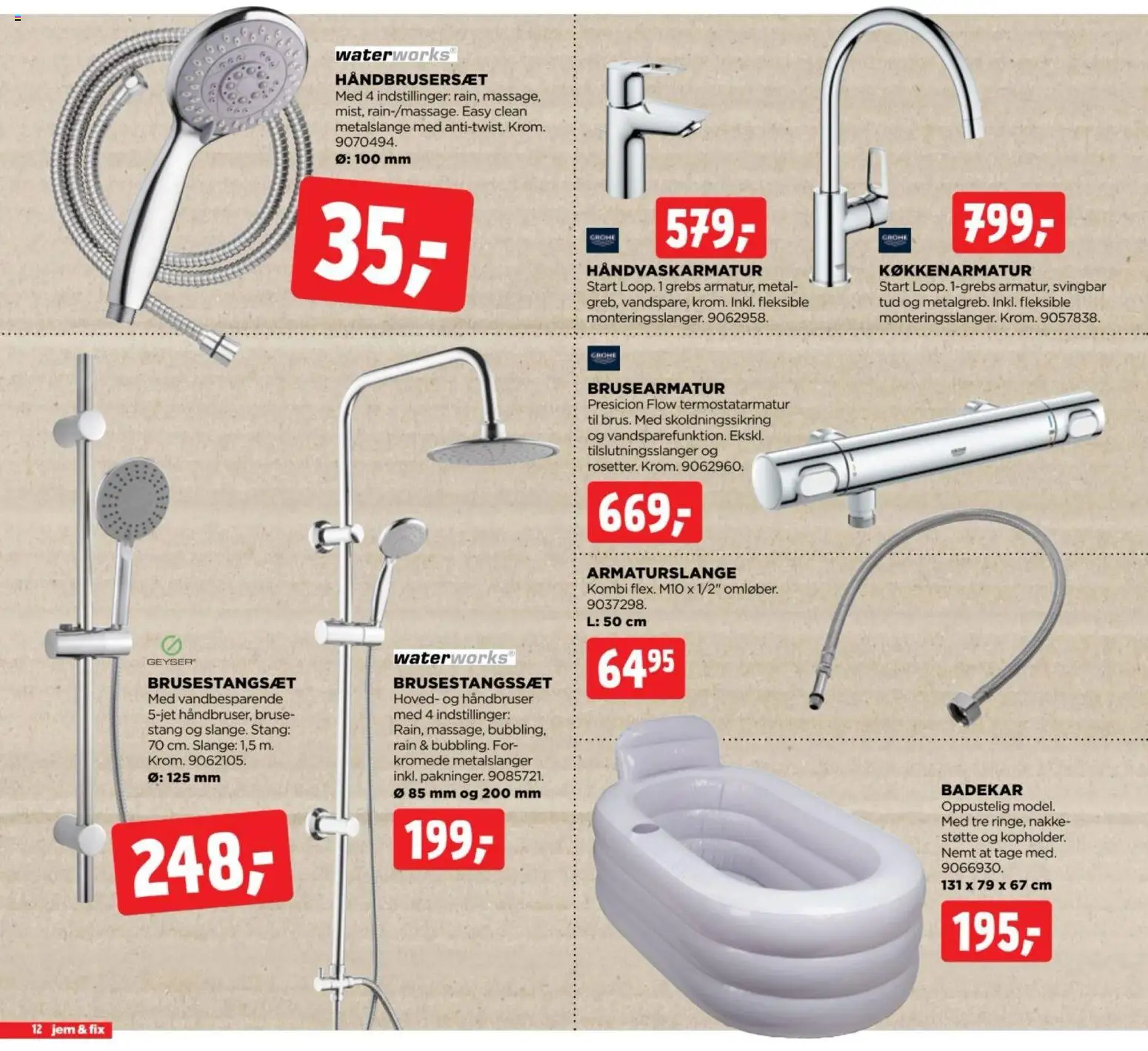 Jem & fix tilbudsavis – gyldig fra 16/08/2026 | Side: 12 | Produkter: Badekar
