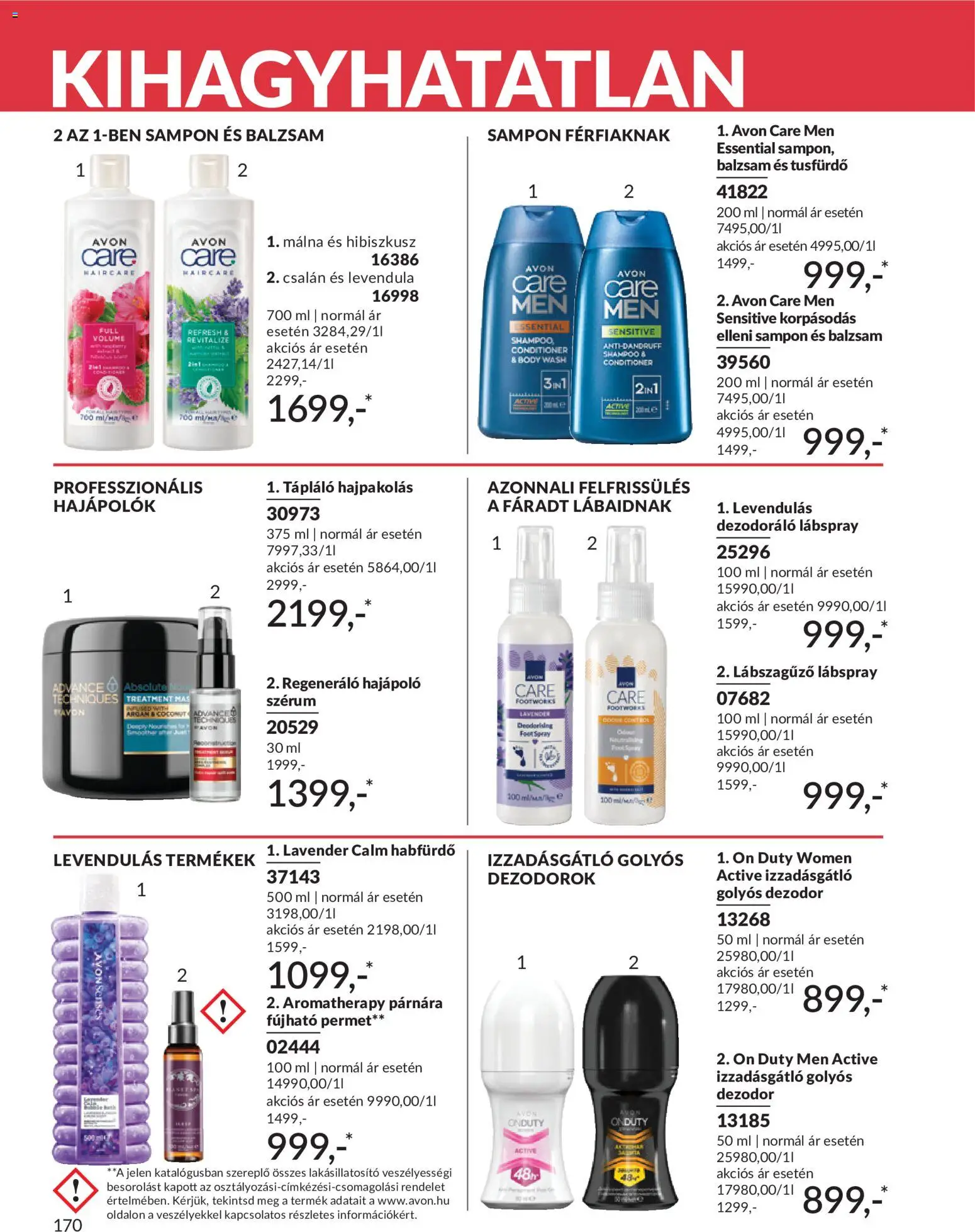 Avon akciós ujság - amely érvényes a következő dátumtól: 01.06.2026 | Oldal: 204 | Termékek: Body, Hajpakolás, Habfürdő, Izzadásgátló