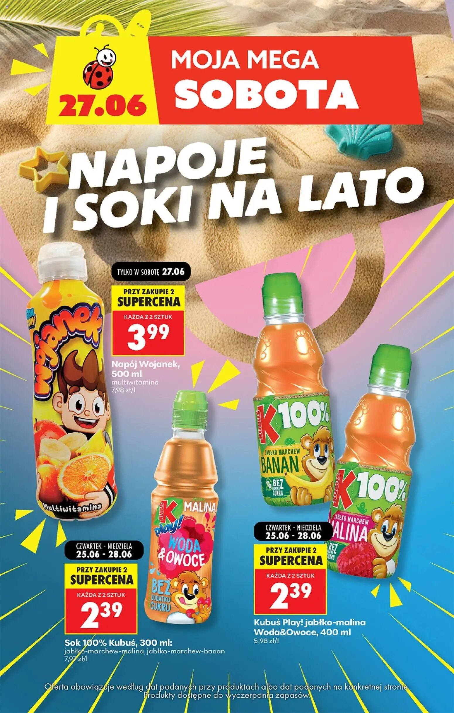 Biedronka Polsko leták - Moja Mega Sobota od 27.06.2026 | Strana: 3 | Produkty: Banán