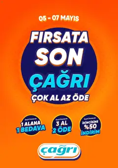 05.05.2026 tarihinden itibaren geçerli olan Çağrı Market kataloğu önizlemesi