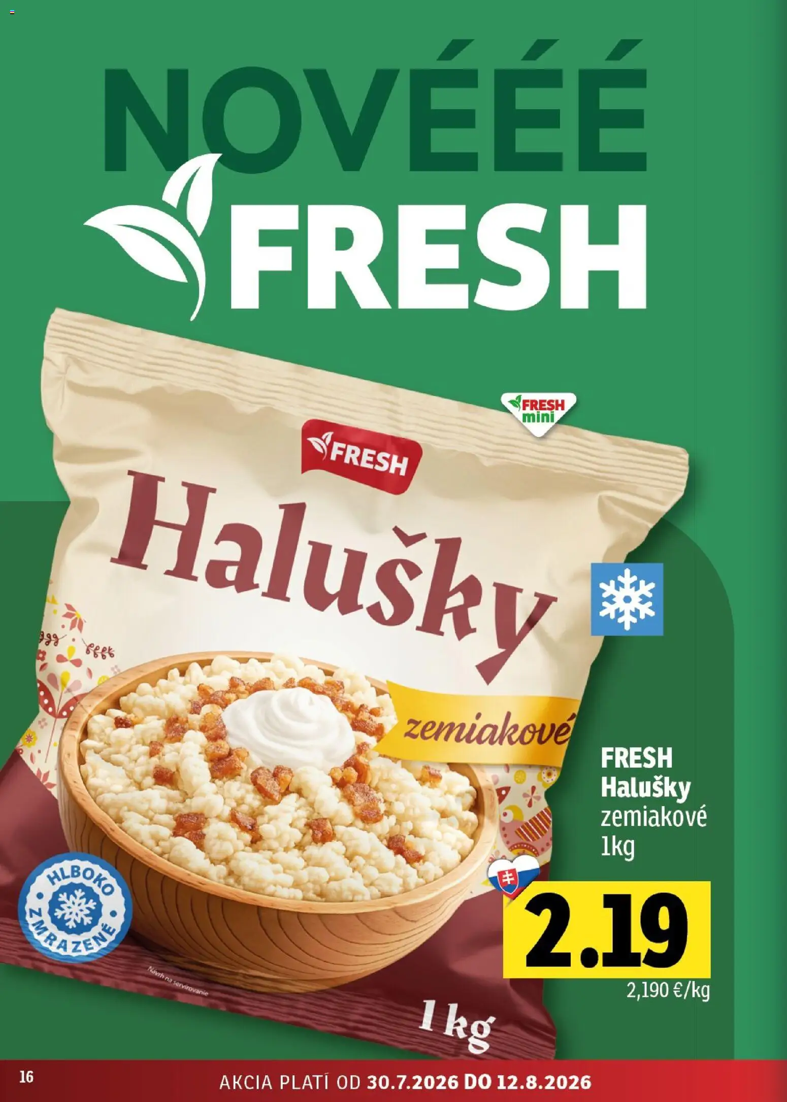 Nové Fresh akcie – leták je platný od 30.07.2026 | Strana: 16