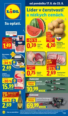 Lidl leták platný od 17.08.2026