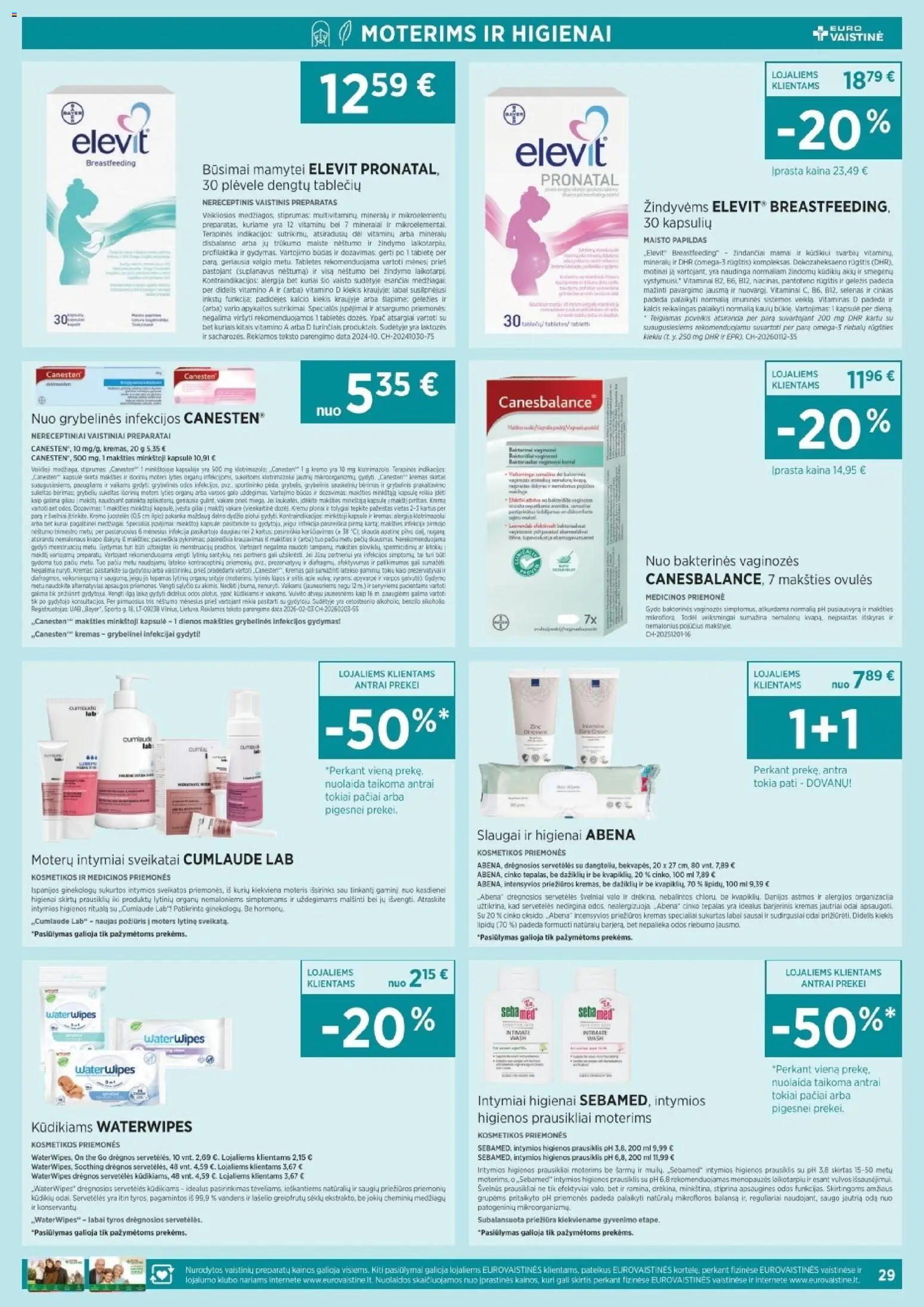EUROVAISTINĖ akcijos nuo 2026.07.01 | Puslapis: 29 | Prekių: Kremas, Prausiklis