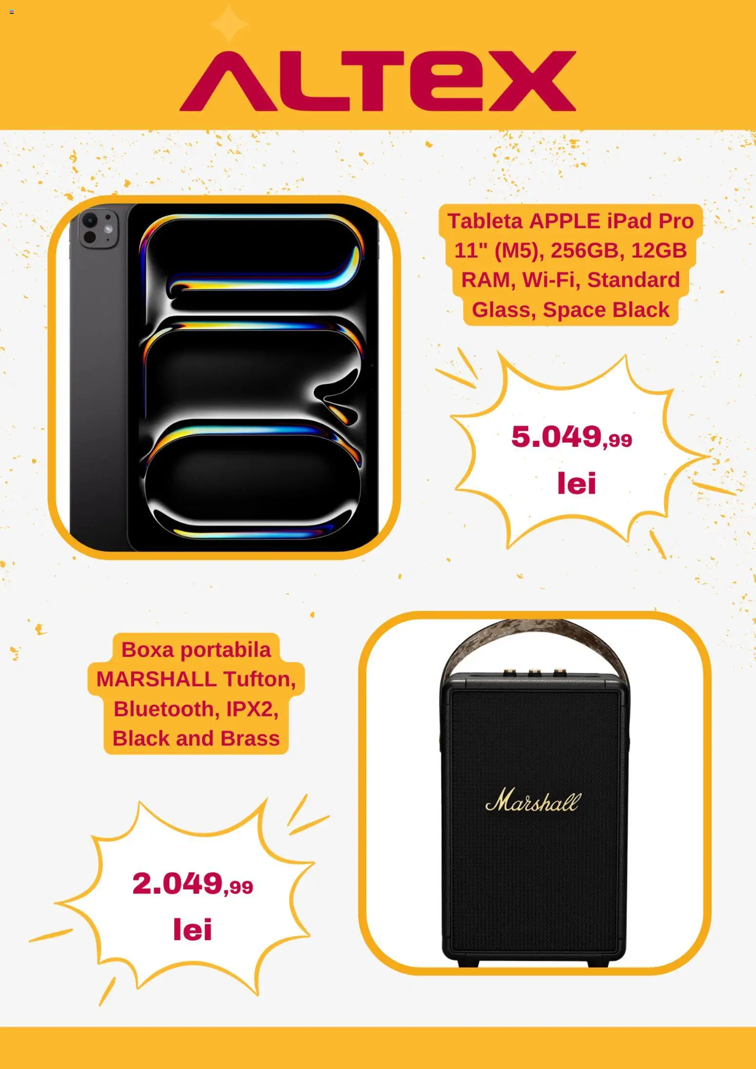 Noul catalog Altex – valabil de la 04.06.2026 | Pagină: 2 | Produse: Tabletă, Apple, Boxă portabilă