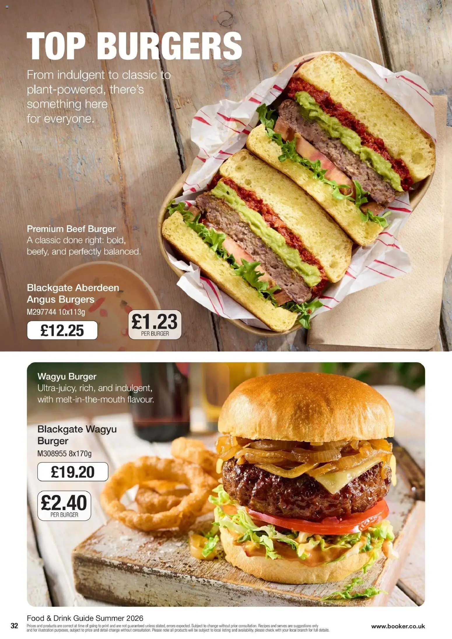 {H1} | Page: 32 | Products: Burger, Beef