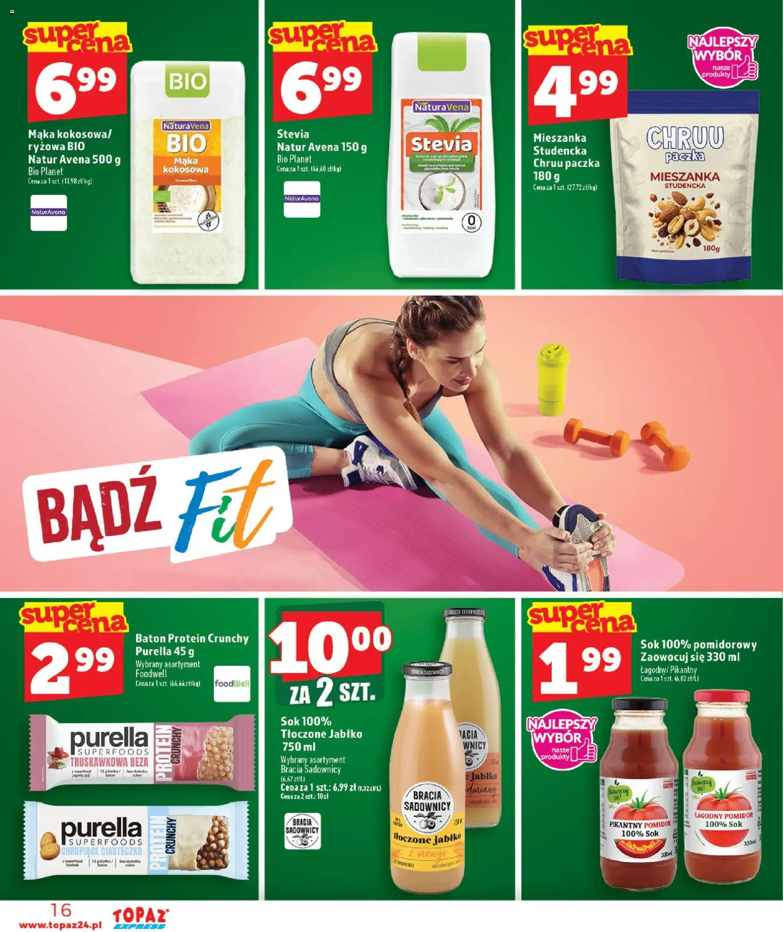 Topaz gazetka - Express od 20.08.2026 | Strona: 16 | Produkty: Beza, Pomidor, Baton, Mąka