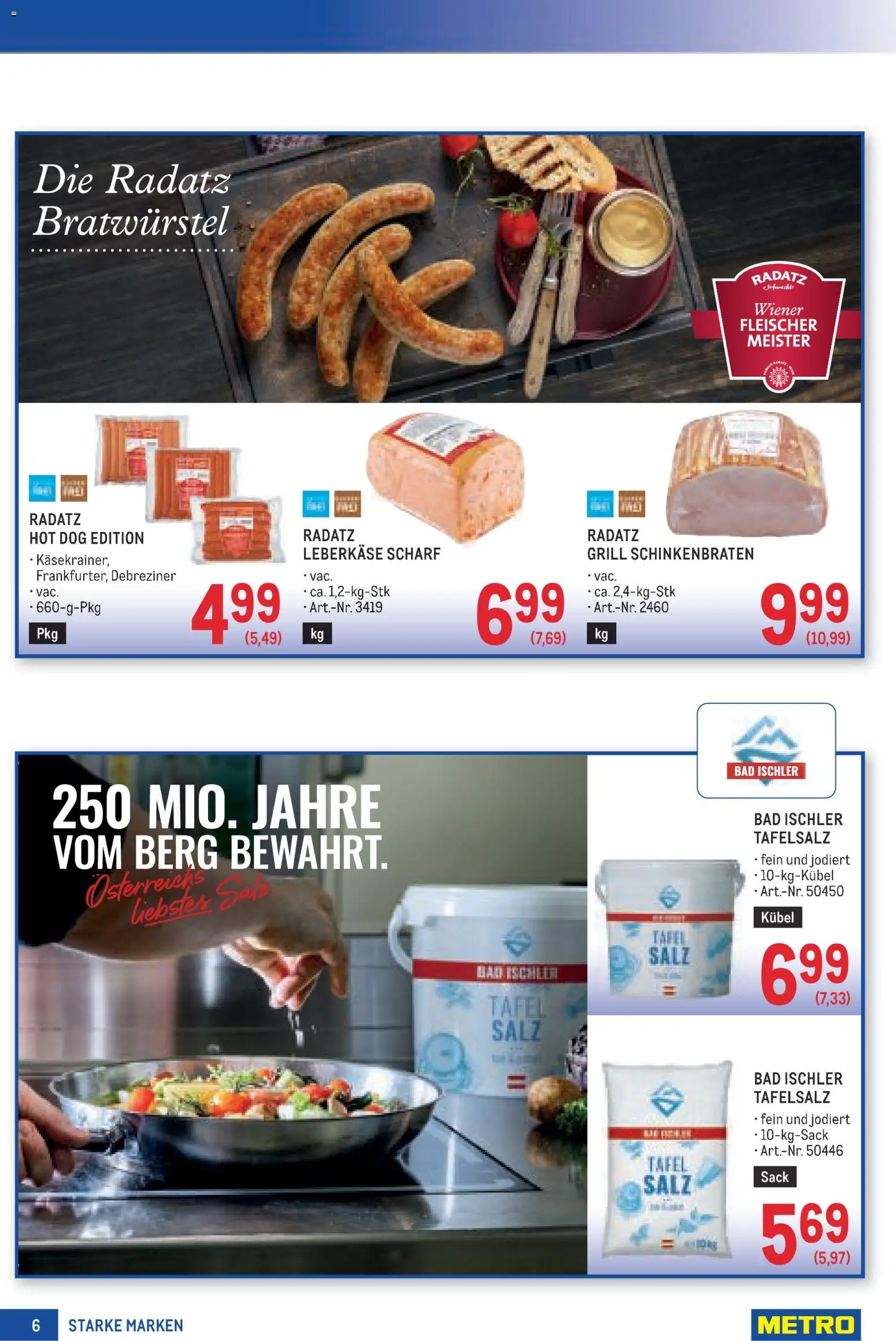 Metro angebote Starke Marken gültig ab 06.08.2026 | Seite: 6 | Produkte: Salz, Grill, Bad