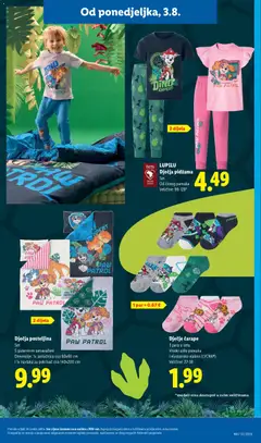 LUPILU, Dječja pidžama, Set, Od čistog pamuka, Veličine: 98-128* - Pregled kataloga iz trgovine Lidl, vrijedi od 03.08.2026 | Stranica: 27