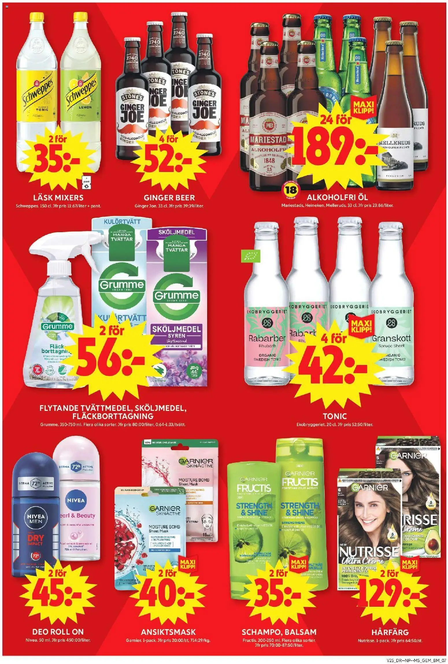 ICA Maxi reklamblad aktuell från 15.06.2026 | Sida: 7 | Produkter: Balsam, Mask, Fläckborttagning, Öl