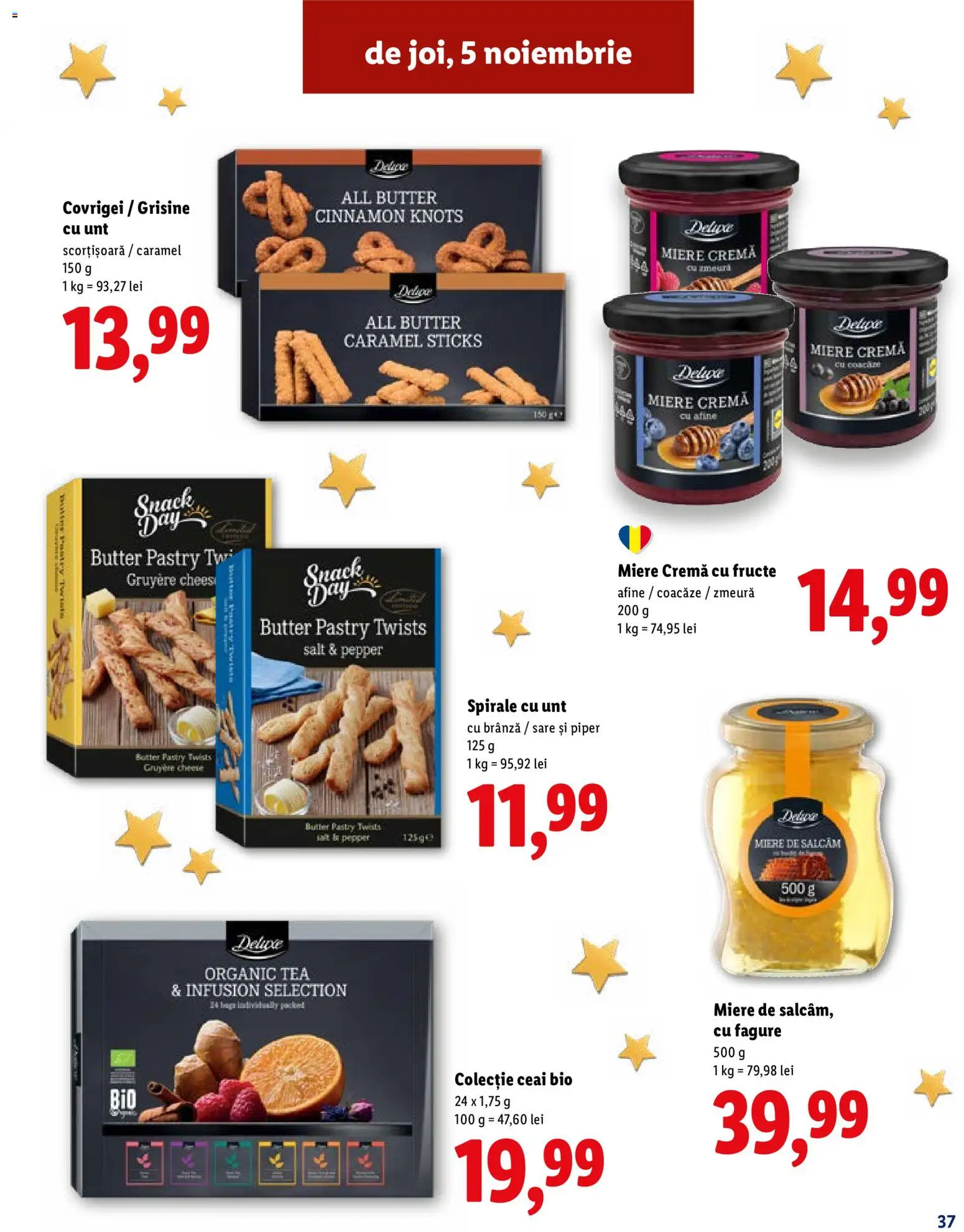 Noul catalog Lidl – valabil de la 19.10.2026 | Pagină: 37 | Produse: Bio, Cremă, Ceai, Deluxe