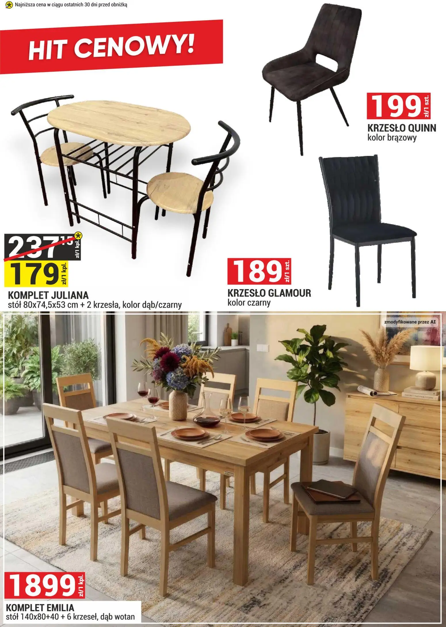 Merkury Market gazetka - Meble od 01.11.2026 | Strona: 37 | Produkty: Stół, Krzesło
