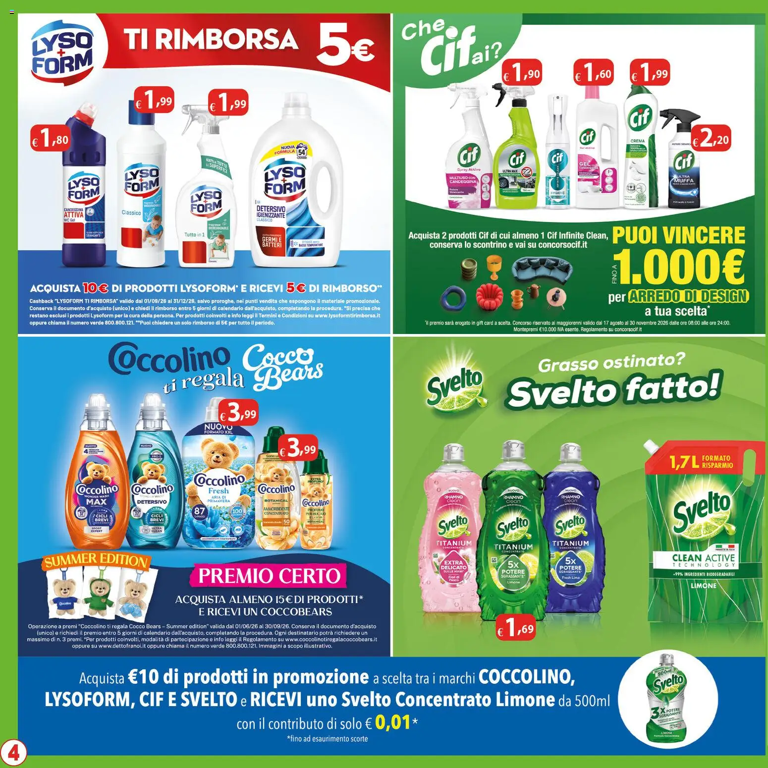 Volantino Bernava del 04/09/2026 | Pagina: 4 | Prodotti: Crema, Limone, Ingredienti, WC
