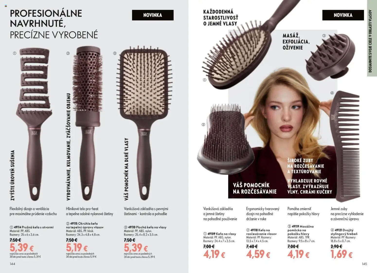 Nové Oriflame akcie – leták je platný od 09.09.2026 | Strana: 73 | Produkty: Hrebeň, Kefa