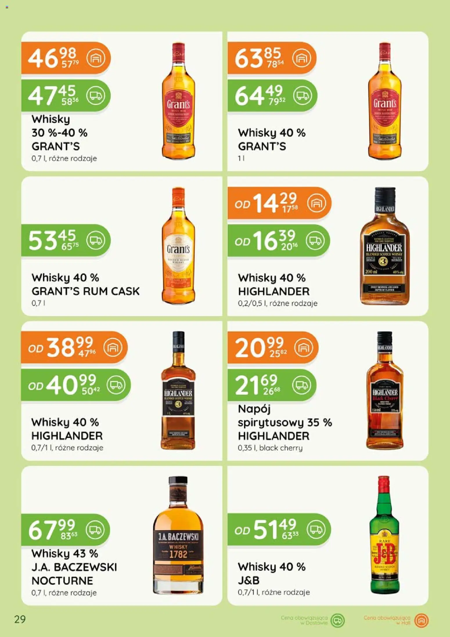 Eurocash gazetka - Katalog Alkoholowy od 01.06.2026 | Strona: 29 | Produkty: Grant's, Rum, Whisky