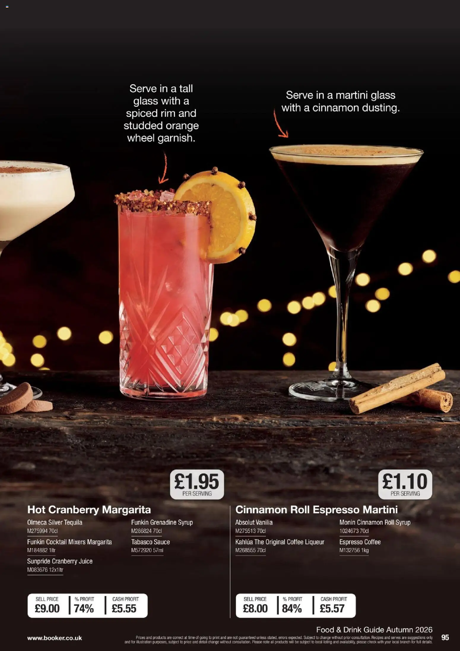 {H1} | Page: 95 | Products: Coffee, Syrup, Tequila, Monin