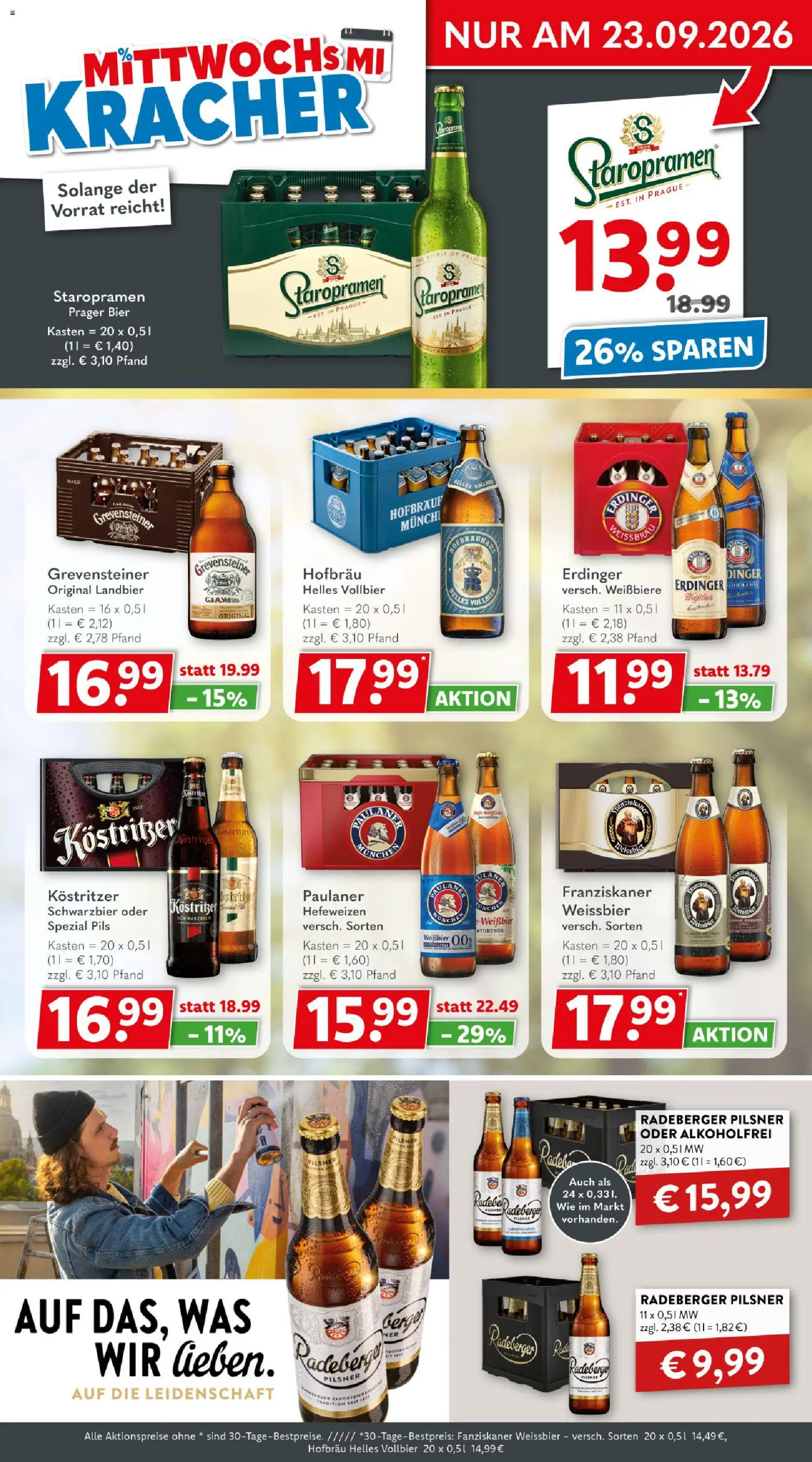 Getränkeland Prospekt Berlin - Brandenburg – gültig ab 14.09.2026 | Seite: 3 | Produkte: Franziskaner, Erdinger, Weißbier, Pils