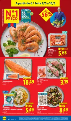Pré-visualização Lidl folheto válido de 04.05.2026 | Página: 36 | Produtos: Cabo, Pescada, Camarão, Base