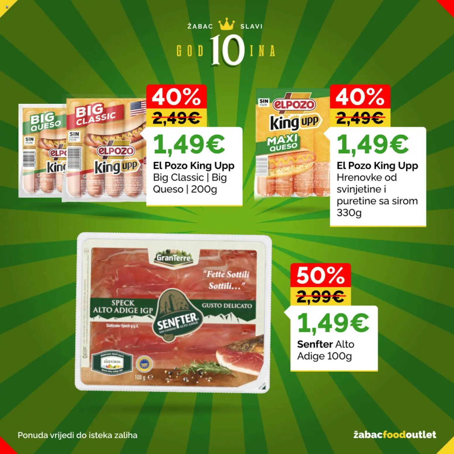 Žabac katalog | vrijedi od 26.06.2026 | Stranica: 30 | Proizvodi: Hrenovke
