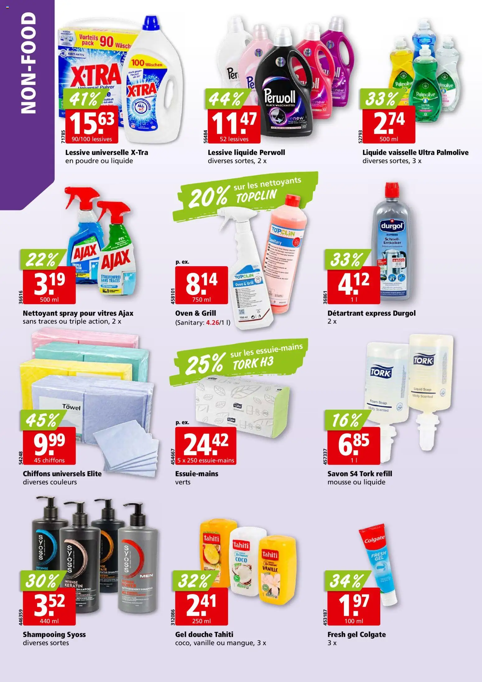 Aligro aktionen Chavannes, Matran, Genève, Sion – gültig ab 29.06.2026 | Seite: 30 | Produkte: Shampoo, Waschmittel, Grill