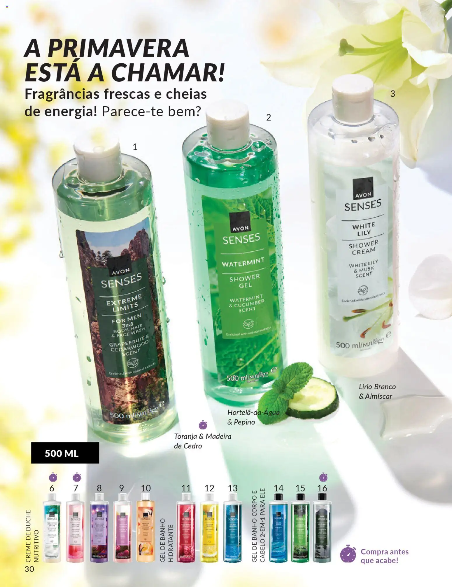 Catálogo Avon Campanha 4 │ válido de 01.04.2026 | Página: 30 | Produtos: Gel de banho, Banho, Creme