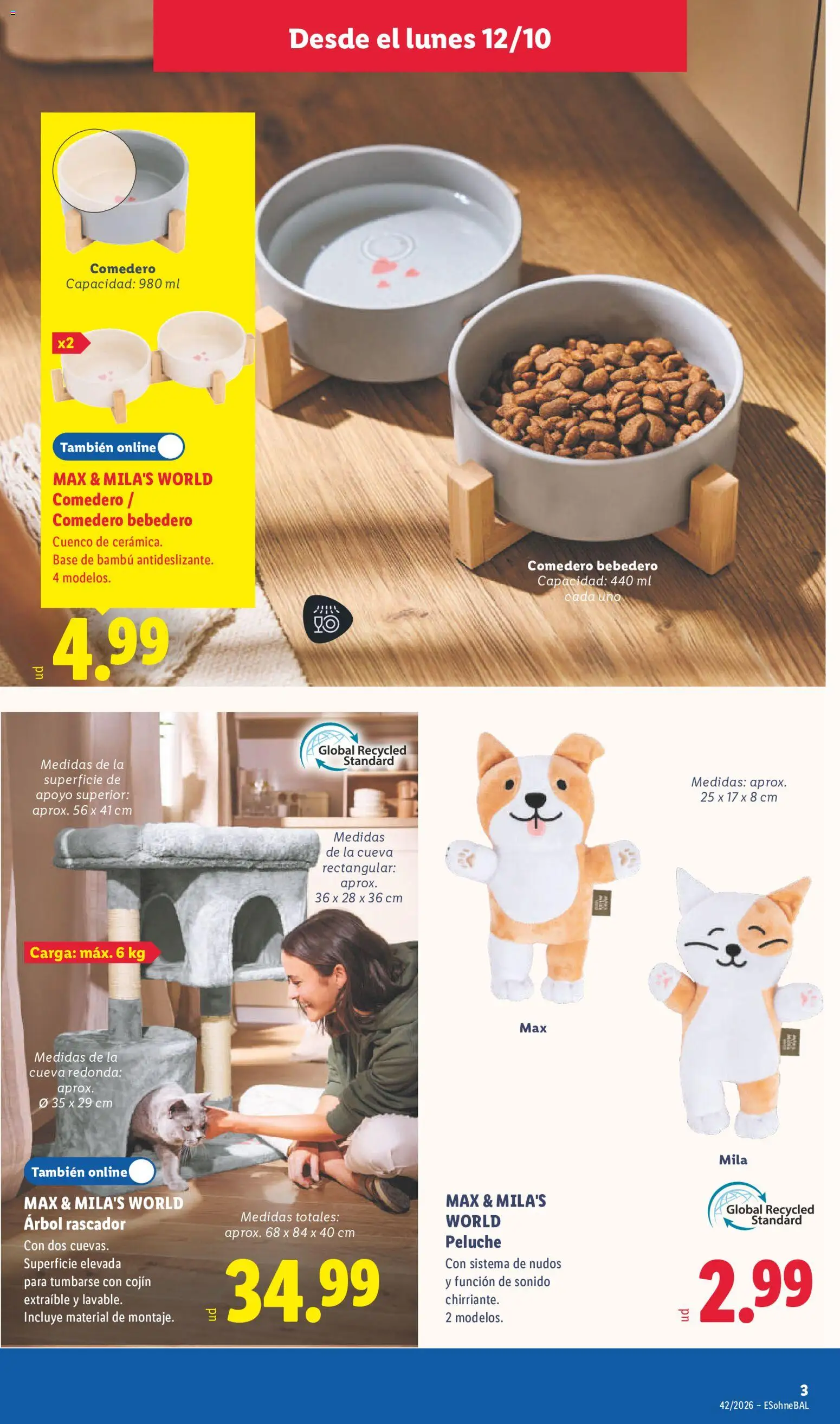 Lidl folleto de bazar │ válido desde el 12/10/2026 | Página: 7 | Productos: Cojín, Rascador