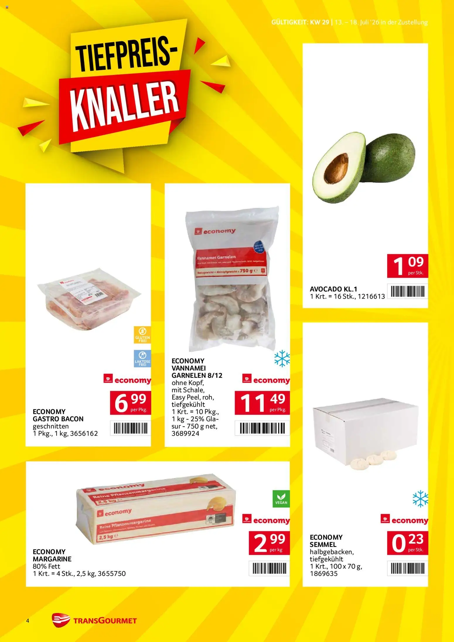 Transgourmet Zustellaktion gültig ab 13.07.2026 | Seite: 4 | Produkte: Avocado