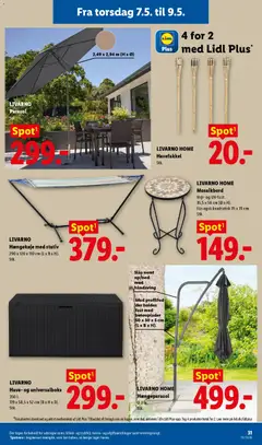 Lidl - Nonfood gyldig fra 03.05.2026 | Side: 15 | Produkter: Søm, Parasol