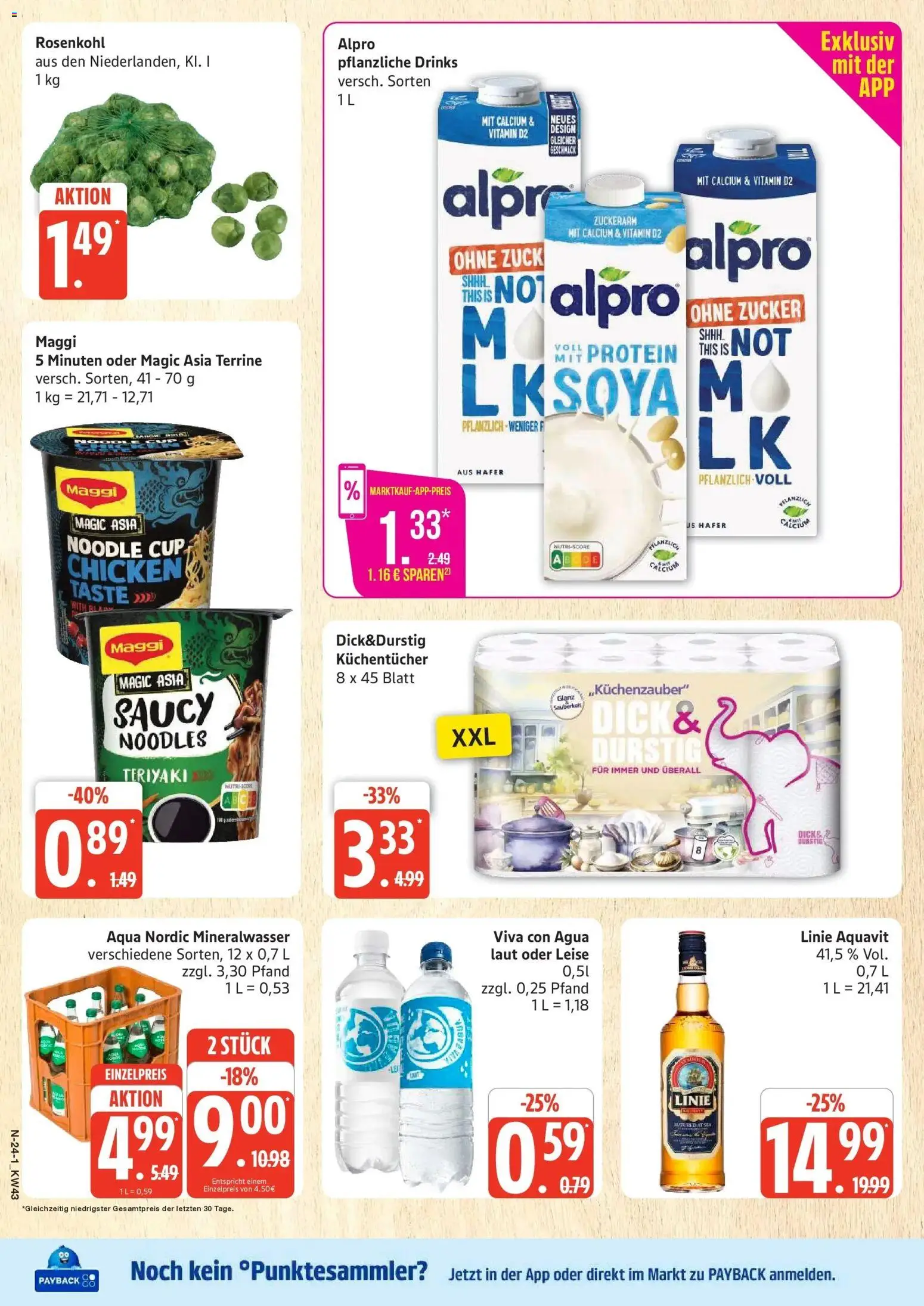 Marktkauf Prospekt Buxtehude (ab 19.10.2026) » Angebote online | Seite: 24 | Produkte: Maggi, Mineralwasser, Alpro, Zucker