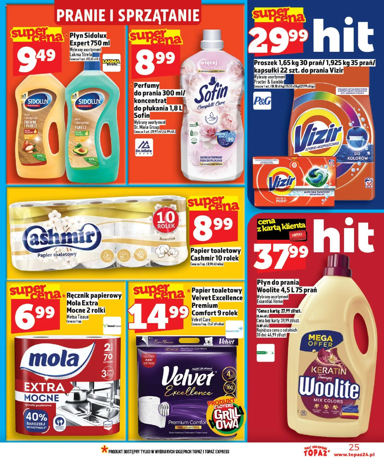 Topaz gazetka od 16.04.2026 | Strona: 25 | Produkty: Karta, Papier toaletowy, Perfumy, Zapach