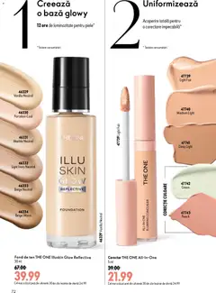 Ofertele Oriflame valabile de la 19.08.2026 | Pagină: 72 | Produse: Fond de ten, Concealer