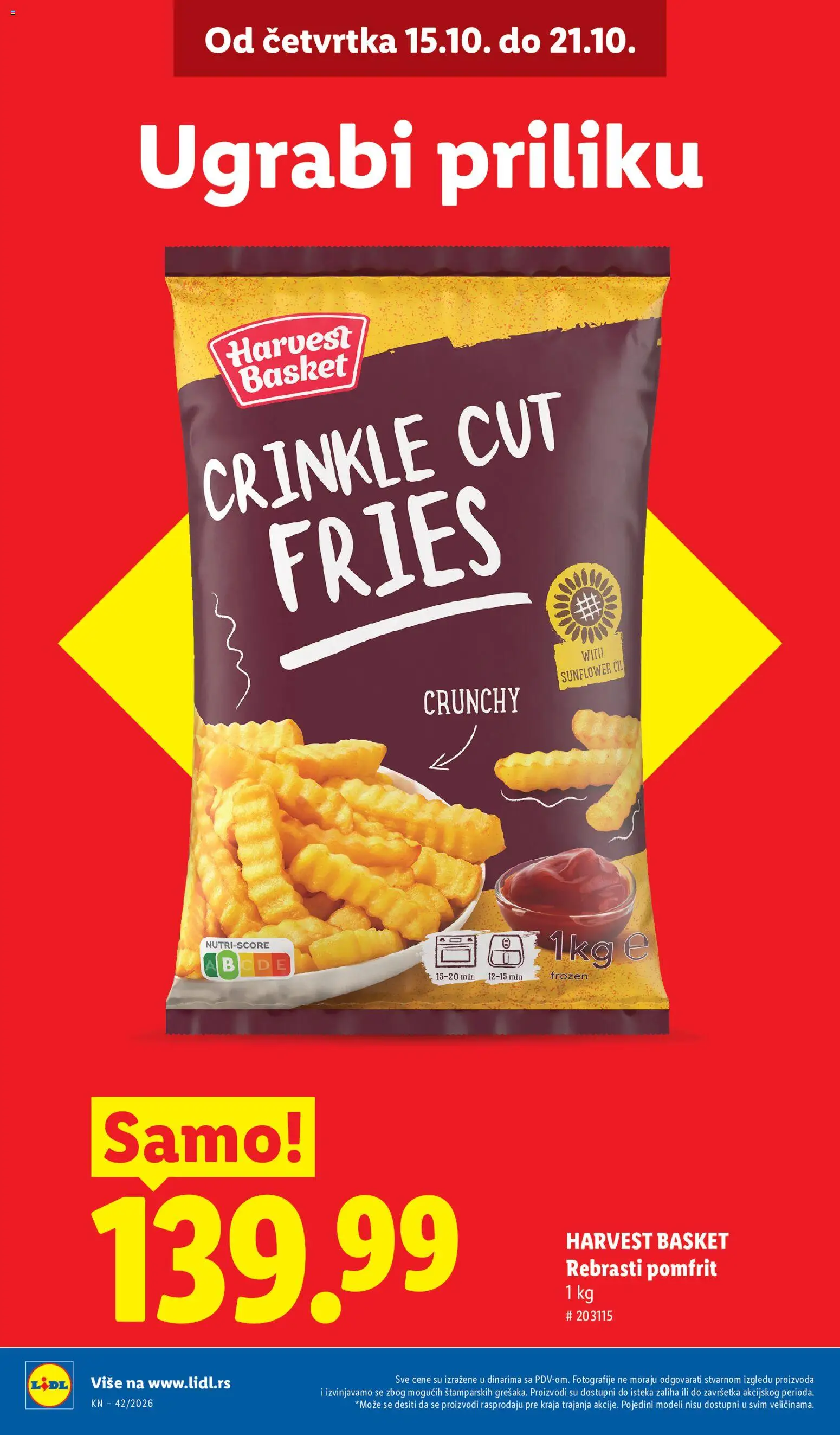 Lidl katalog - važi od 15.10.2026 | Strana: 6 | Proizvode: Pomfrit
