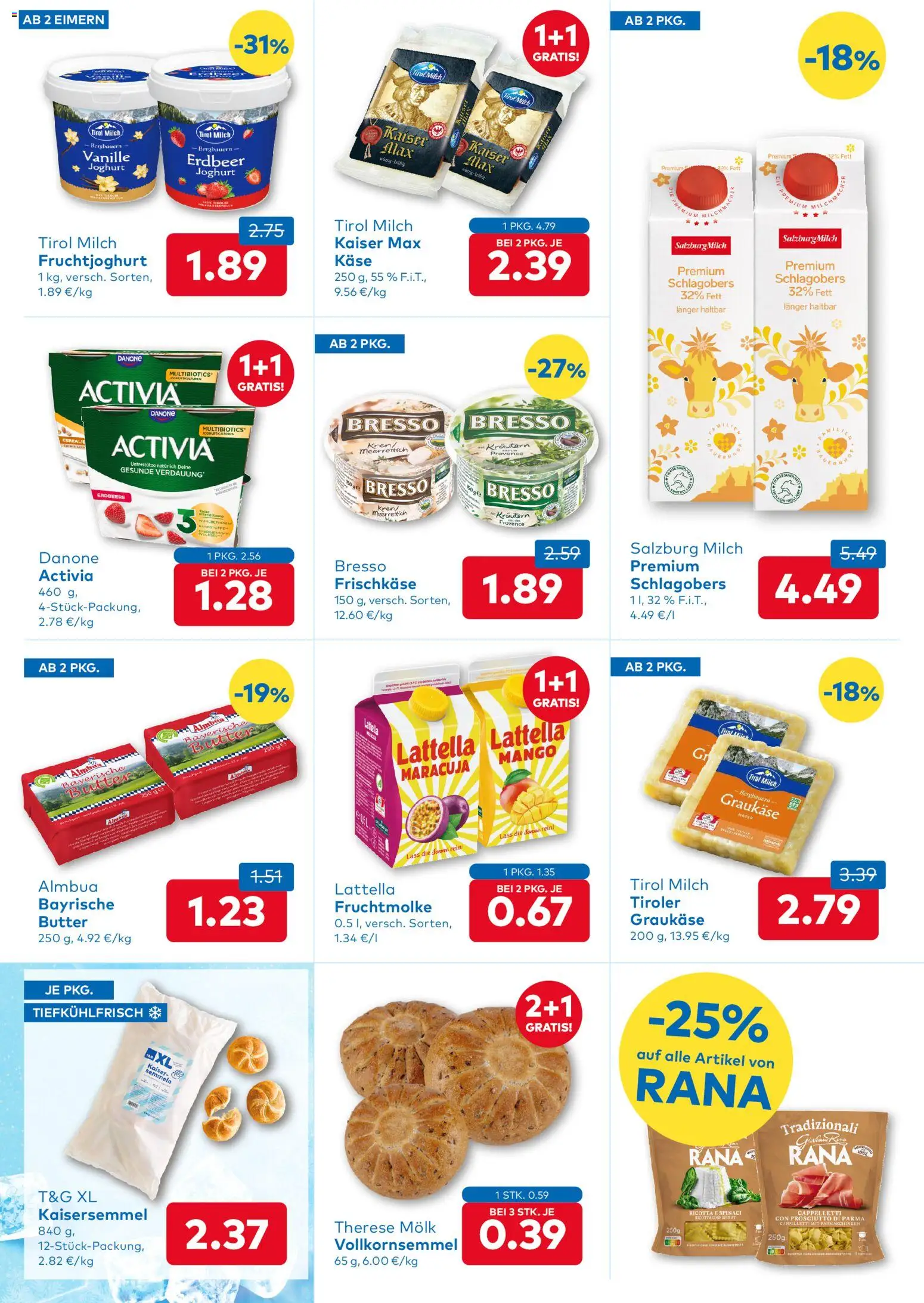 T&G Flugblatt gültig ab 16.07.2026 | Seite: 3 | Produkte: Meerrettich, Milch, Butter, Käse