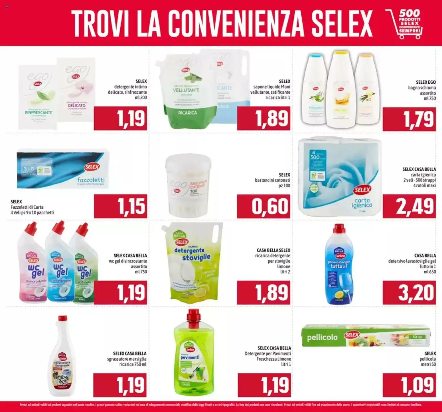 Volantino Emisfero del 11.06.2026 | Pagina: 23 | Prodotti: Detergente intimo, Fazzoletti, Lavastoviglie, WC