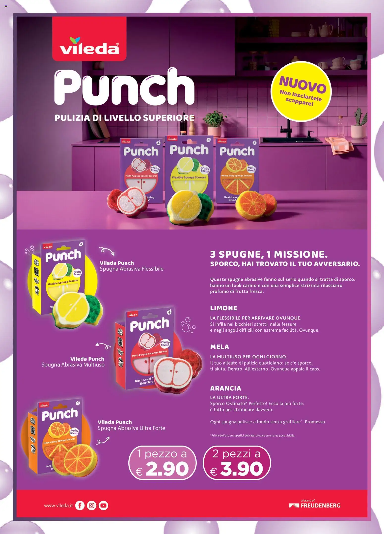 Volantino Acqua e Sapone del 11/10/2026 | Pagina: 7 | Prodotti: Spugna, Limone, Arancia, Spugne