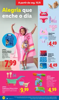 Pré-visualização LUPILU, Poncho/ Toalha de, Praia para Criança, 100% Algodão, Peso: 320 g/m², Idade: 2-8 anos, Medidas: 60x120 cm válido de 15/06/2026 | Página: 38