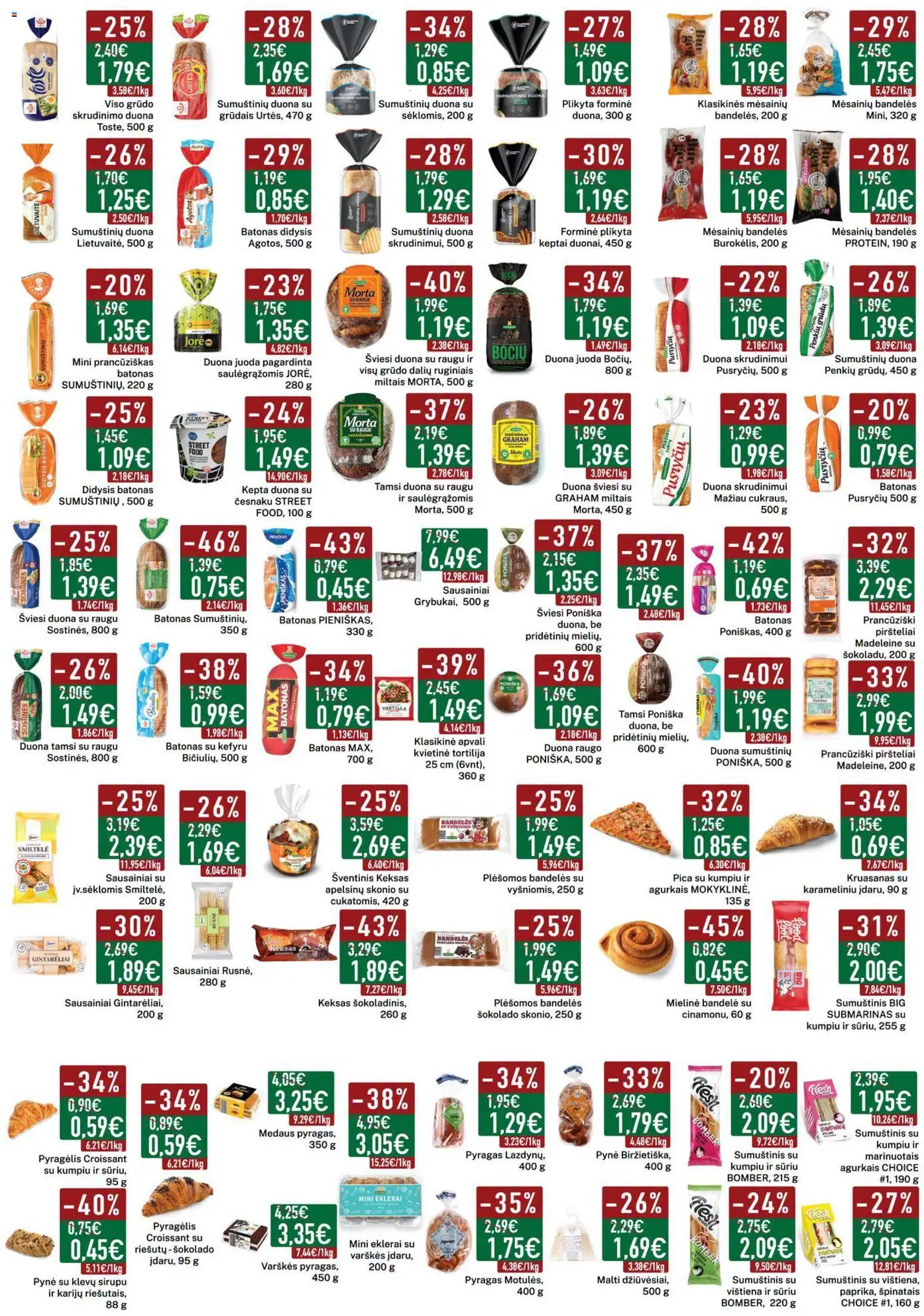 Elimart - TAU akcijos nuo 2026.07.07 | Puslapis: 8 | Prekių: Sausainiai, Batonas, Duona skrudinimui, Pyragas