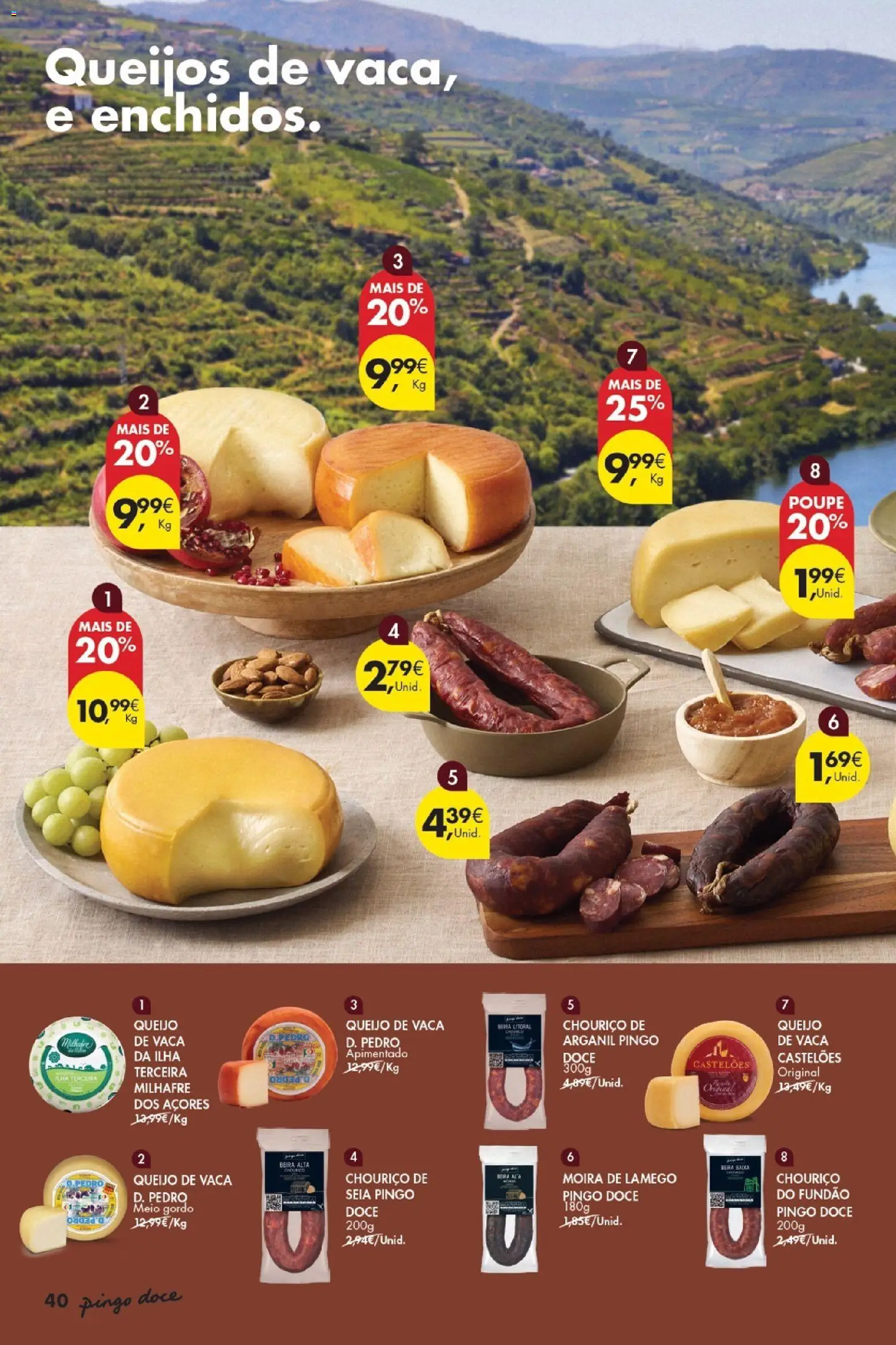 Pingo Doce - Vinhos e Sabores de Portugal Madeira │ válido de 15/09/2026 | Página: 40 | Produtos: Queijo, Chouriço