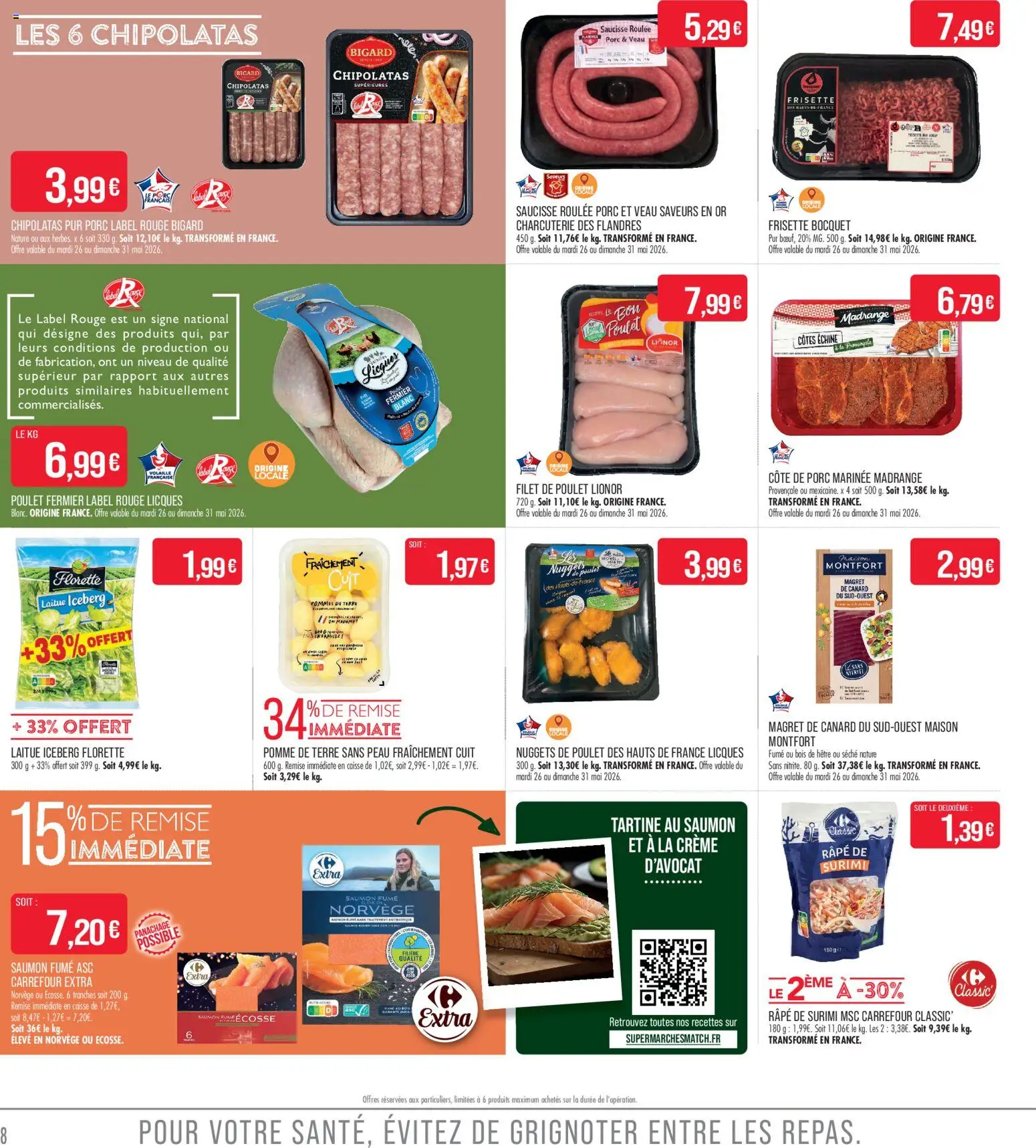 {H1} | Page: 8 | Produits: Porc, Côte de porc, Crème, Pommes de terre
