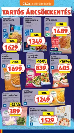 ALL SEASONS SERPENYŐS ZÖLDSÉGEK, többféle, 750 g/csomag - amely érvényes a következő dátumtól: 03.05.2026 | Oldal: 80