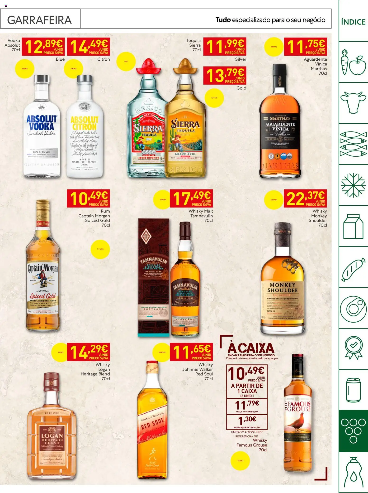 Recheio Horeca Madeira │ válido de 14/07/2026 | Página: 27 | Produtos: Whisky, Caixa, Tequila, Vodka