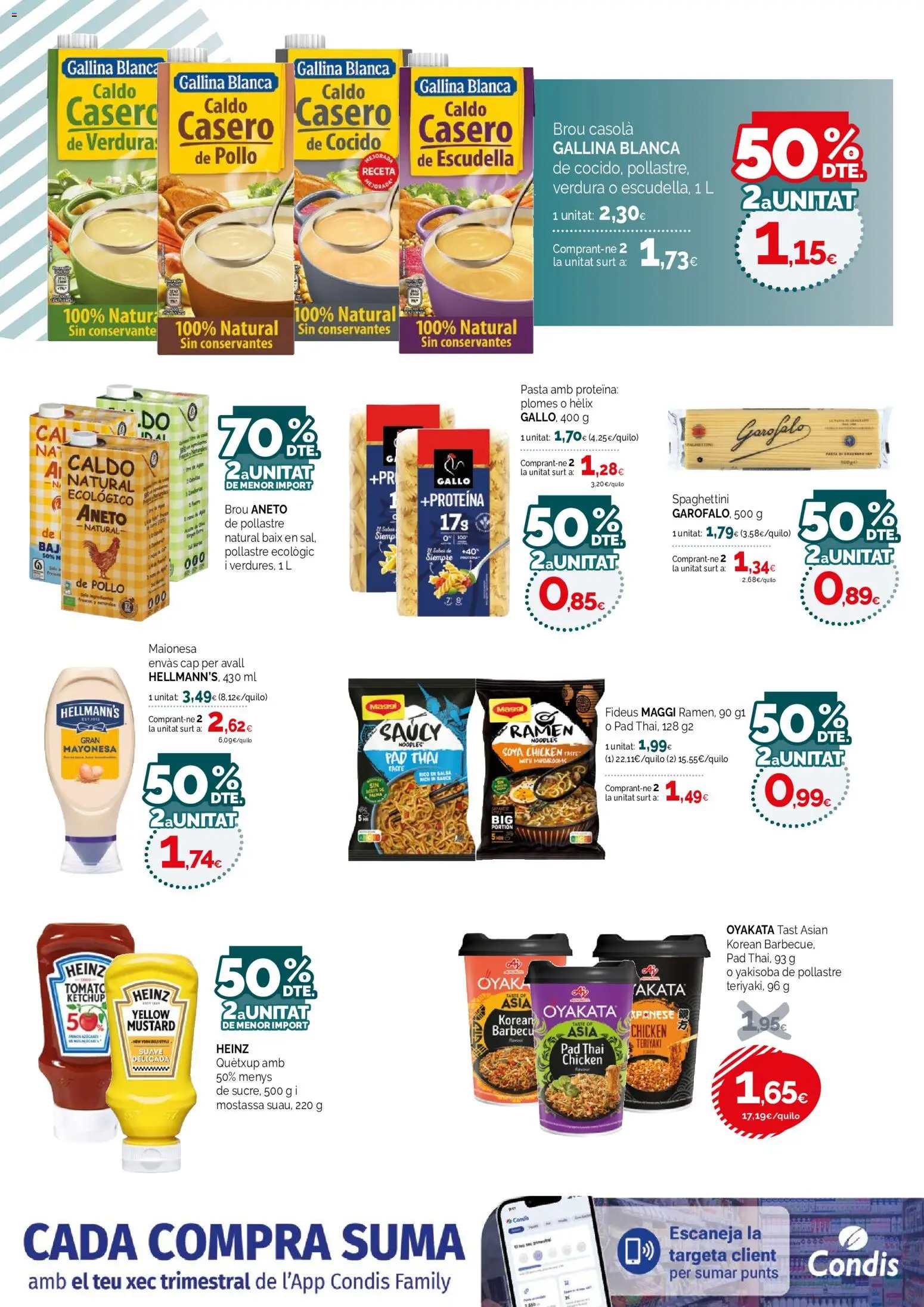 Condis folleto │ válido desde el 02/09/2026 | Página: 14 | Productos: Proteína, Pasta, Mayonesa, Pollo