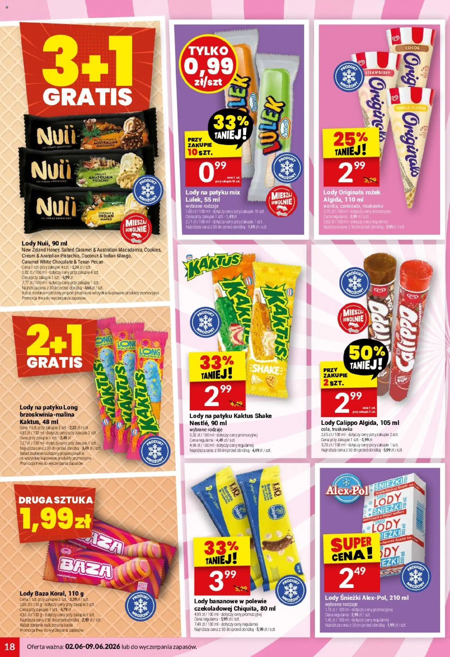 Twój Market gazetka od 02.06.2026 | Strona: 18 | Produkty: Lody na patyku, Lody