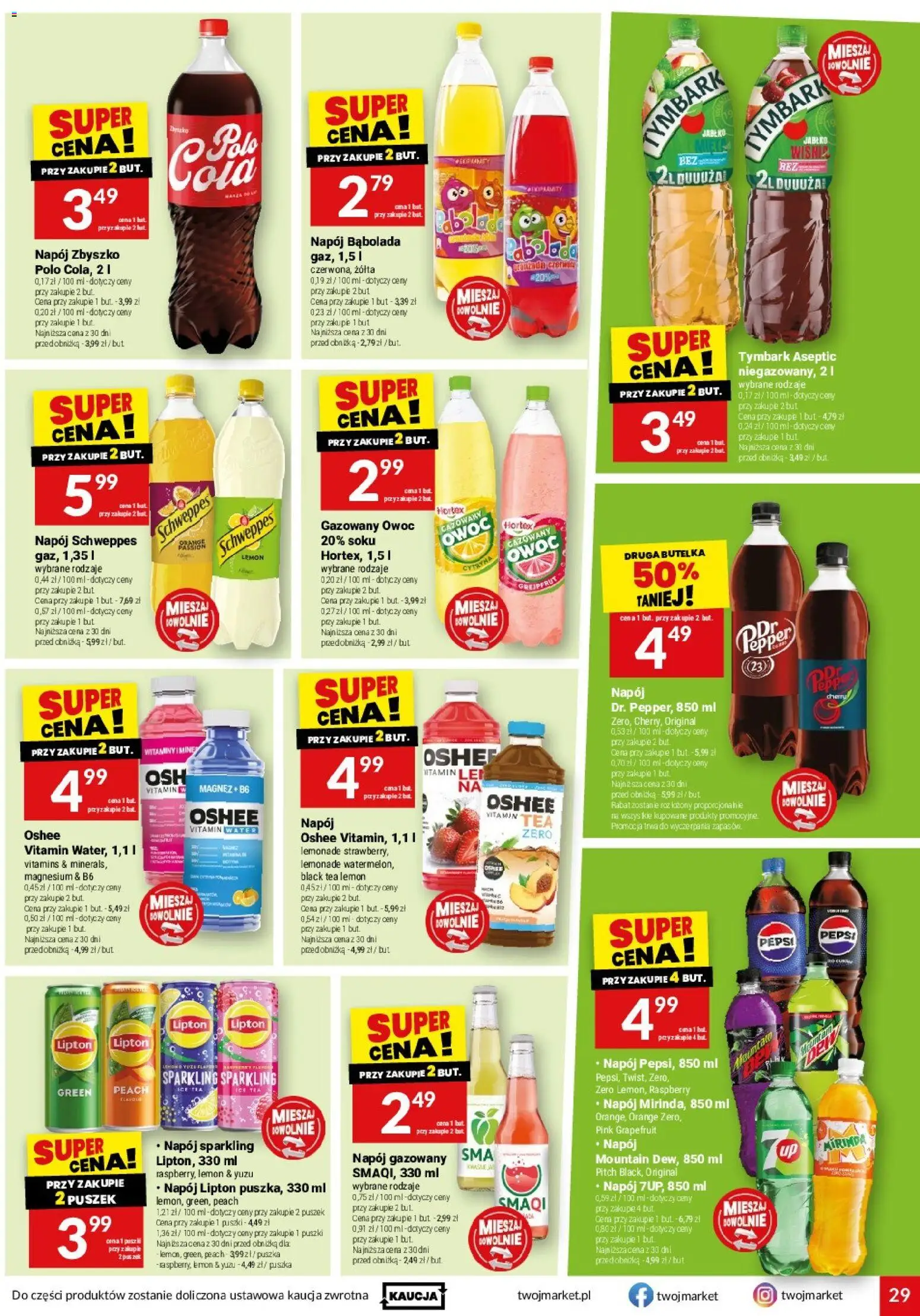 Twój Market gazetka od 08.07.2026 | Strona: 29 | Produkty: Cytryna, Ice Tea, Pepsi, Grejpfrut