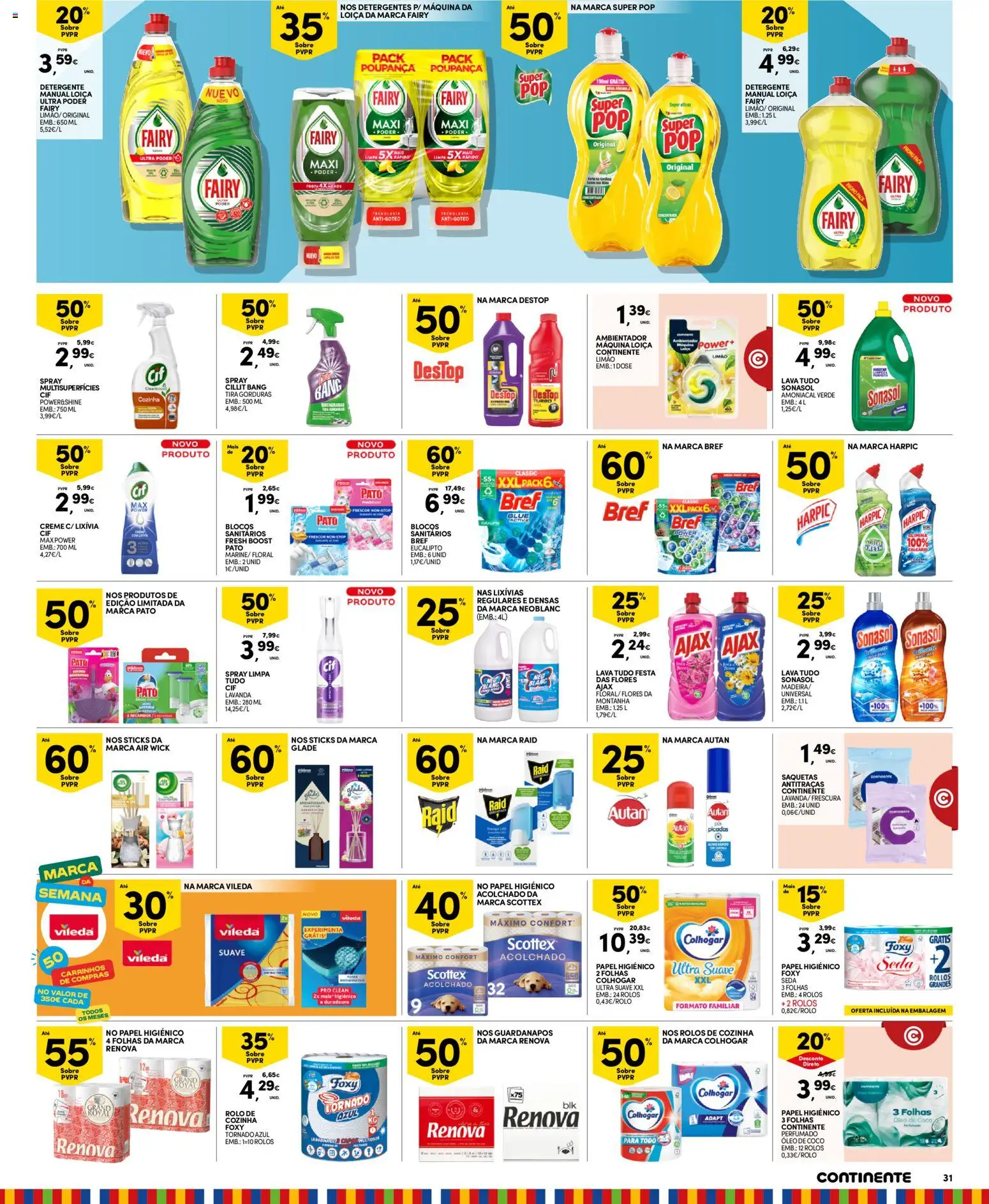 Continente Madeira │ válido de 05.05.2026 | Página: 23 | Produtos: Papel higiénico, Guardanapos, Detergente, Repelente
