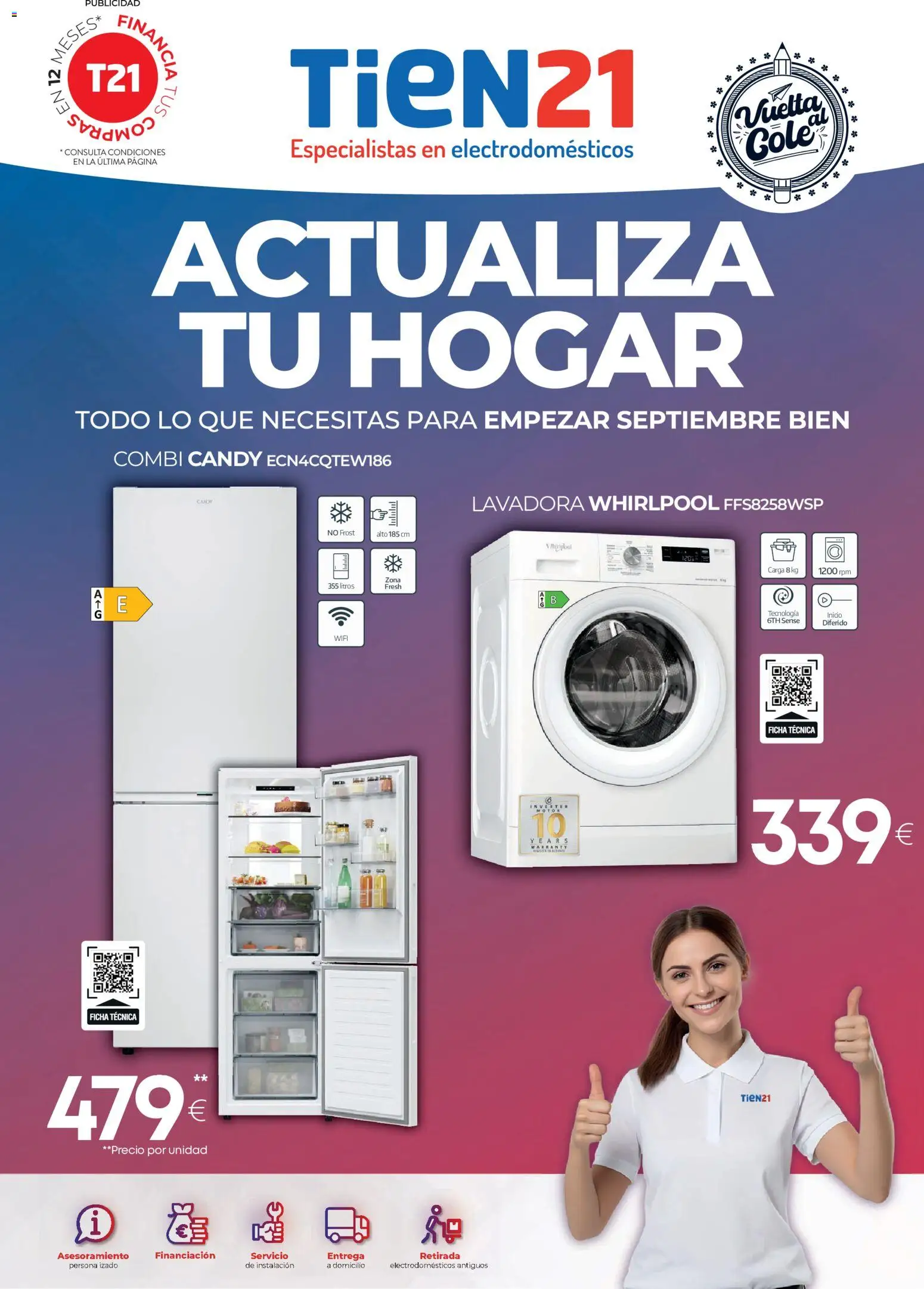 Tien 21 folleto │ válido desde el 01/09/2026 | Página: 1 | Productos: Lavadora, Combi