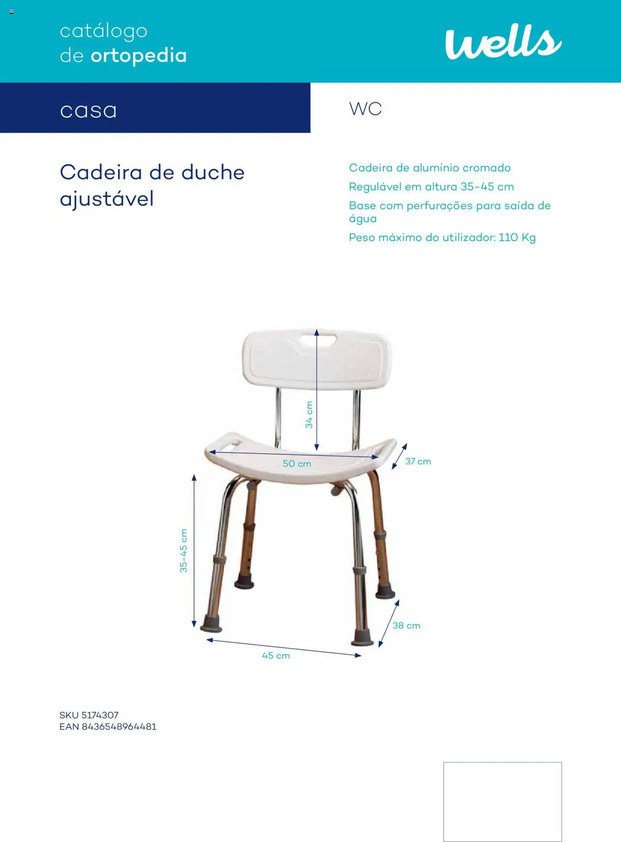 Well’s Catálogo de Ortopedia │ válido de 12/02/2024 | Página: 132 | Produtos: Base, Cadeira
