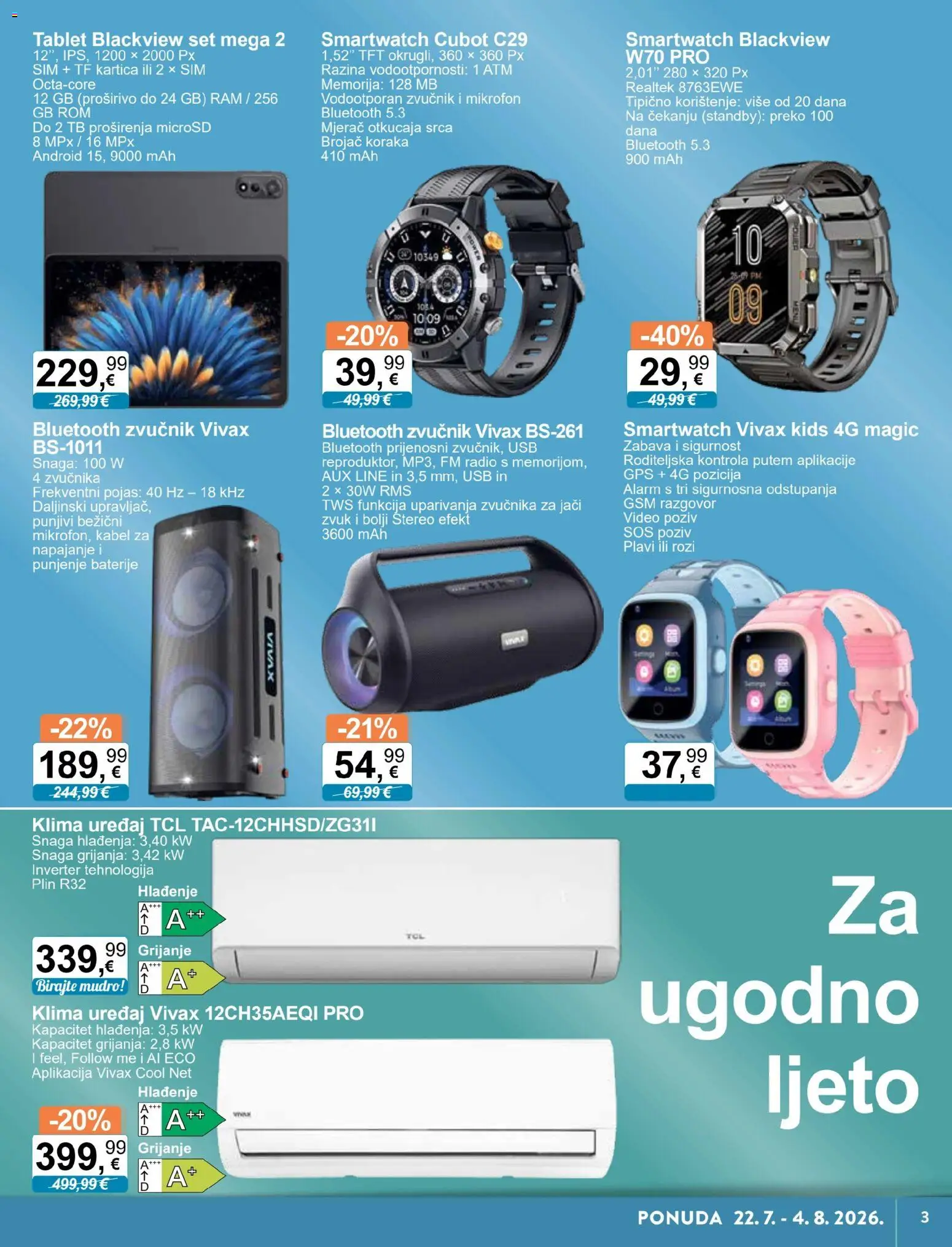 KTC katalog | vrijedi od 22.07.2026 | Stranica: 3 | Proizvodi: Klima, Baterije, Radio, Mikrofon