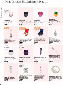 Ofertele Oriflame valabile de la 30.09.2026 | Pagină: 42 | Produse: Bentiță de păr, Cremă de noapte, Apă micelară, Apă